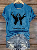 Retro Prince Of Darkness Legend Never Dies The Godfather Of Heavy Metal Print T-Shirt
