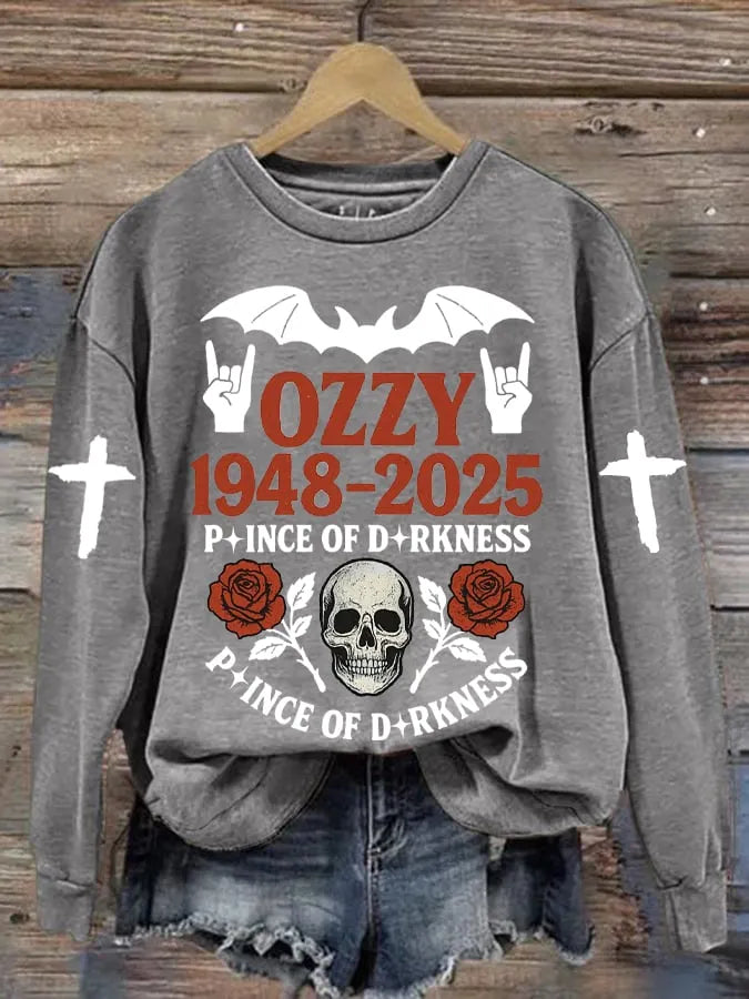 Women's Rock Legend Memorial Printed Casual Sweatshirts