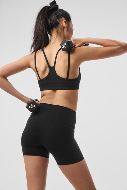 AIRLIFT RIBBED JUMP START V-NECK BRA