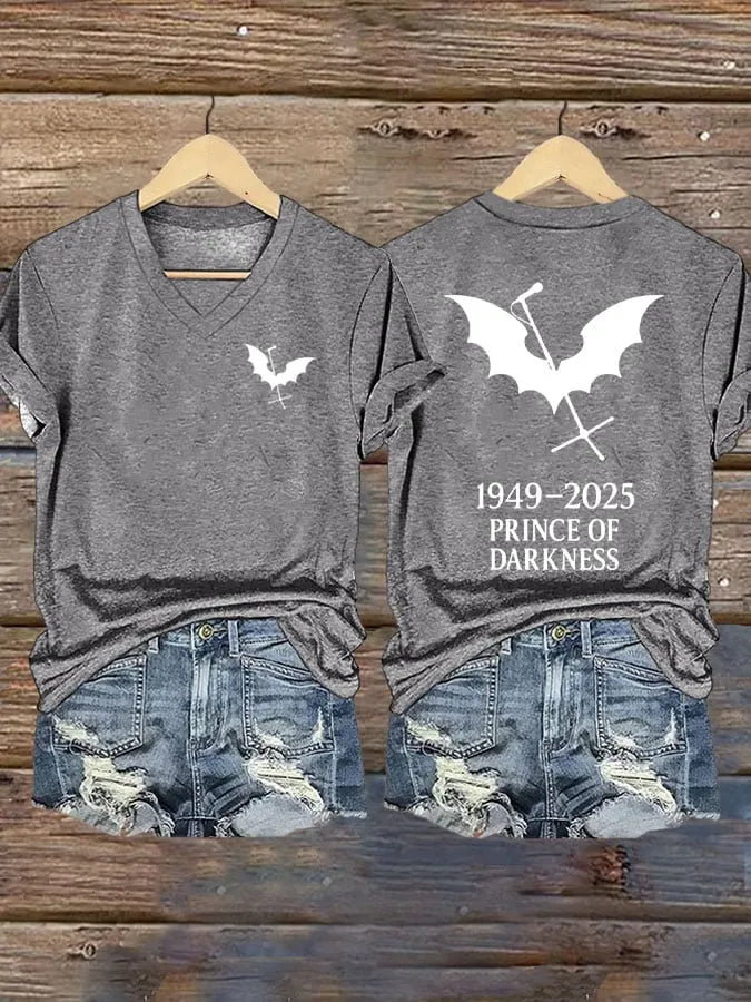 Women's Prince of Darkness Printed Casual T-Shirt