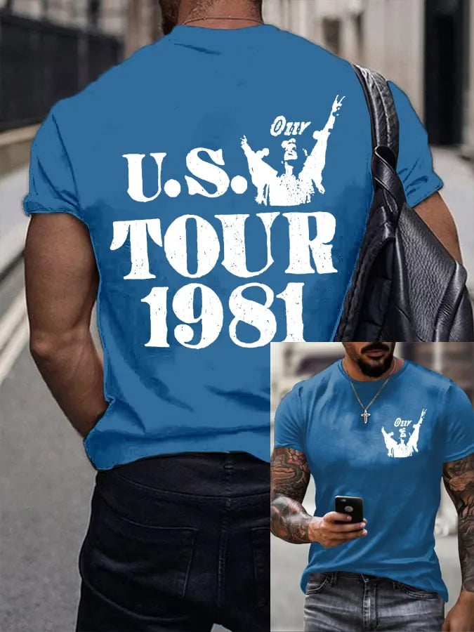 Men's Turn Up the Night  Printing T Shirt