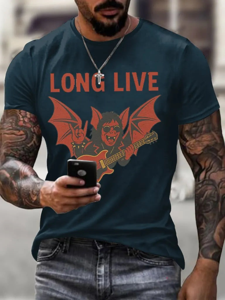 Men's Long Live  OZ Printed Shirt