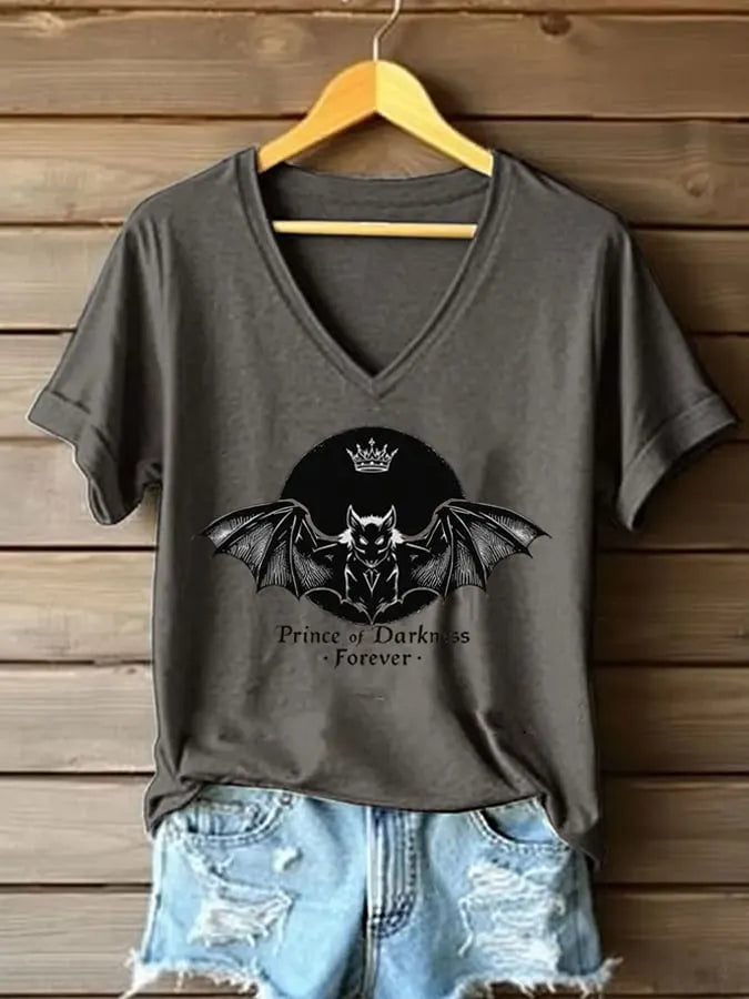 Womens Retro Prince of Darkness Print T-Shirt