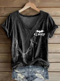 Women's Prince Of Darkness Printed Casual T-Shirt