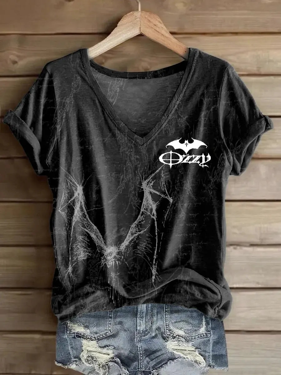 Women's Prince Of Darkness Printed Casual T-Shirt
