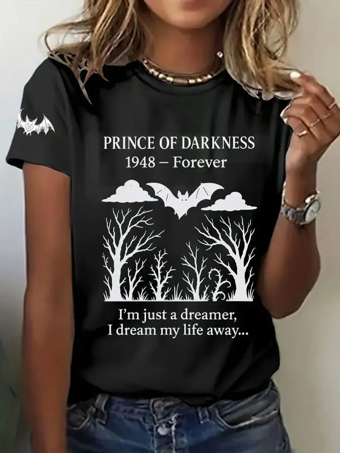 Womens Retro Rock legend Print T-Shirt