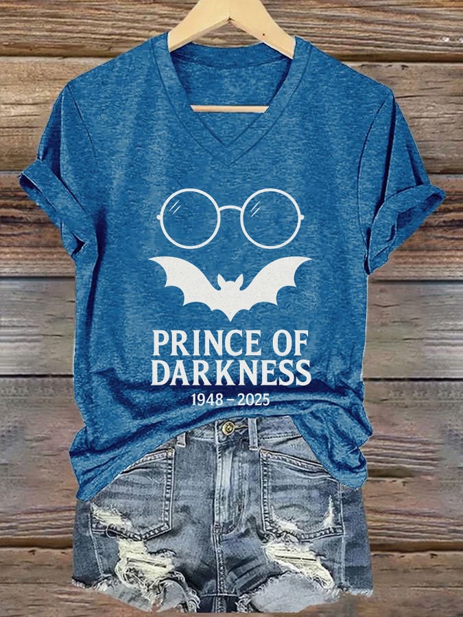 Women's Prince Of Darkness Printed Casual T-Shirt