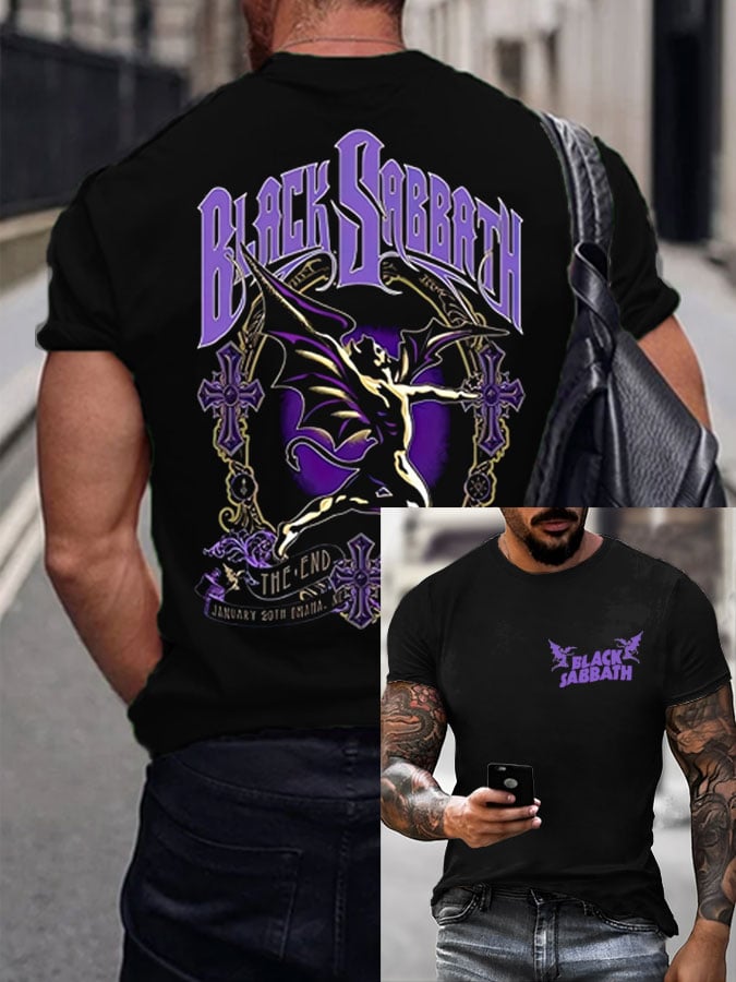Men's The Father of Heavy Metal Printed Casual T-Shirt