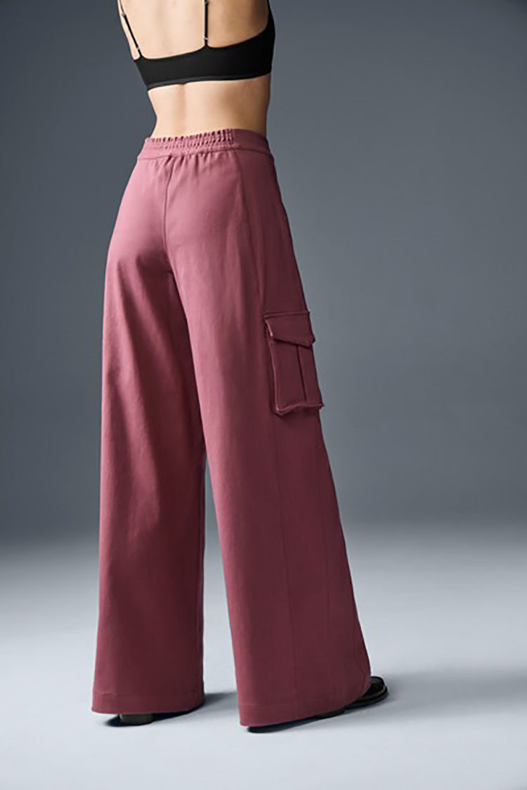HIGH WAIST SHOW OFF CARGO WIDE LEG TROUSER (LONG)