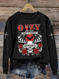 Women's PRINCE OF DARKNESS Memorial Print Casual Sweatshirt