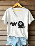 Women's casual V-neck short-sleeved comfortable T-shirt