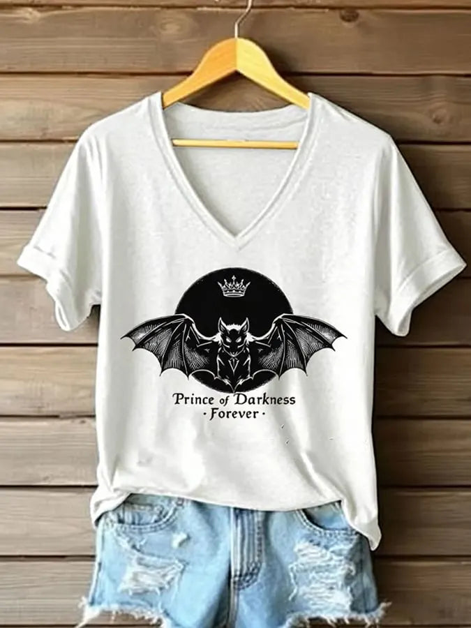 Womens Retro Prince of Darkness Print T-Shirt