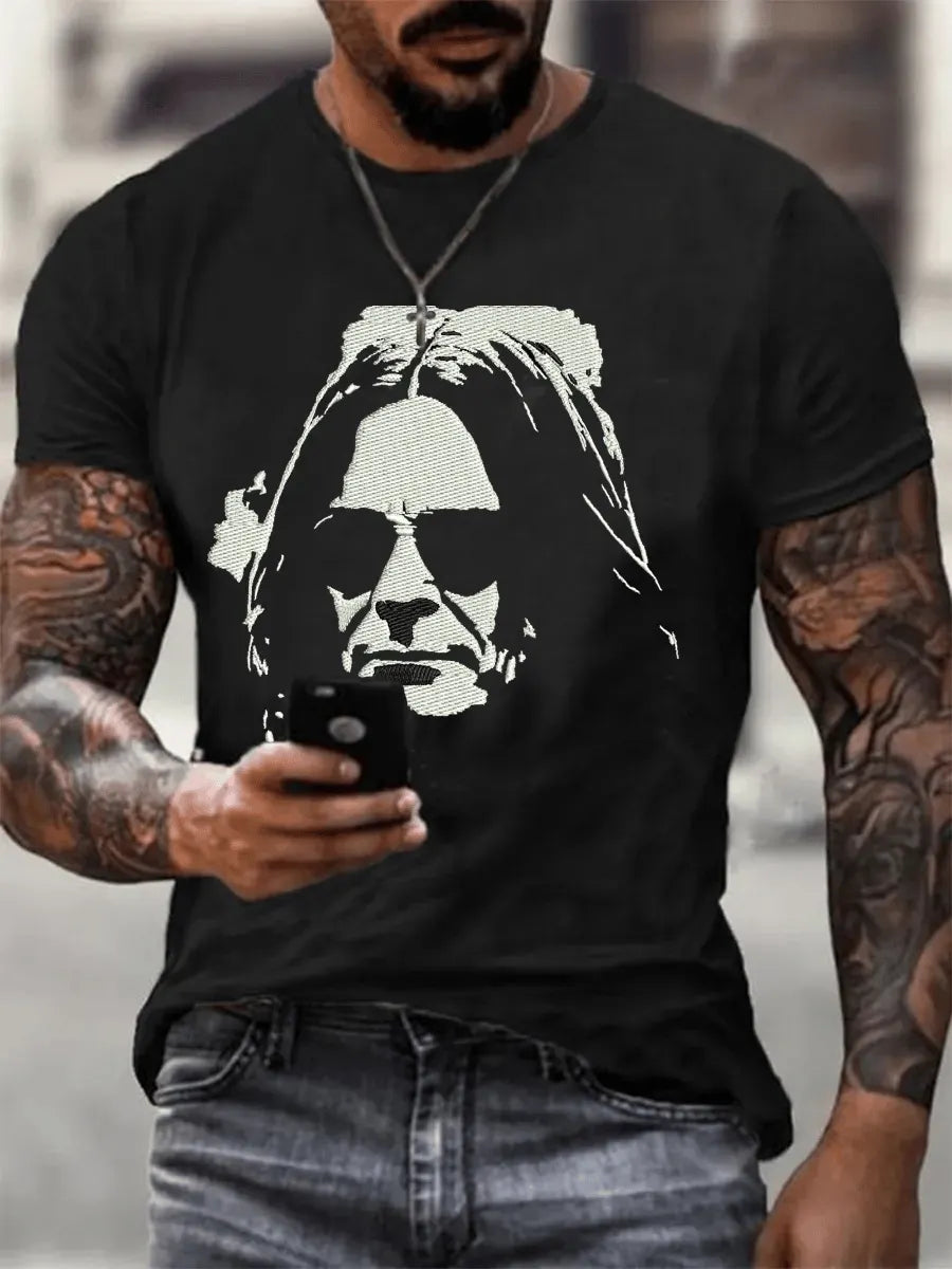 Men's Retro R.I.P Print T-Shirt