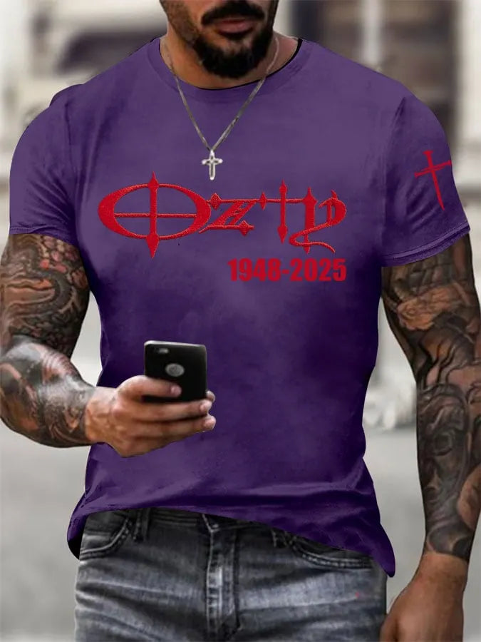 Men's The Father of Heavy Metal Printed Casual T-Shirt