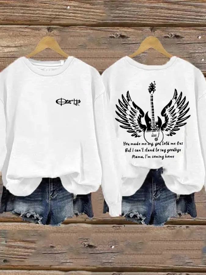 Women's Ozzy Osbourne Printed Casual Sweatshirts