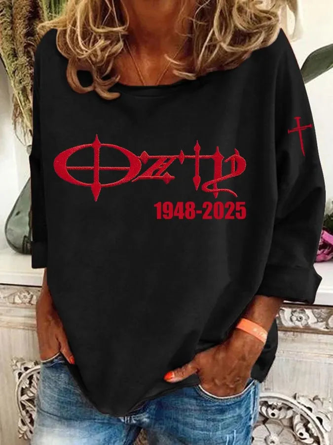 Women's Hot Singer Heat Transfer Casual Sweatshirt