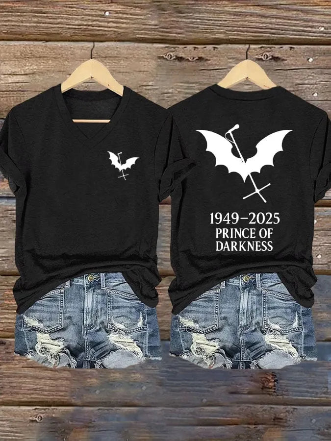 Women's Prince of Darkness Printed Casual T-Shirt