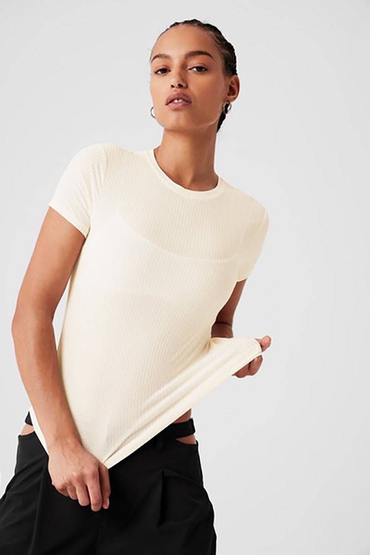RIBBED SEA COAST TEE