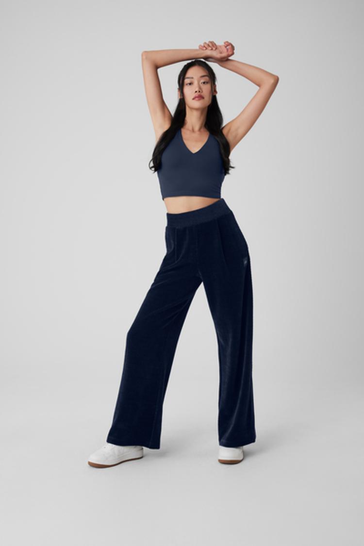 HIGH-WAIST COZY DAY WIDE LEG PANT
