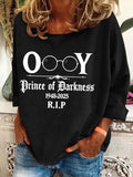 Women'S Casual Printed Round Neck Sweatshirt